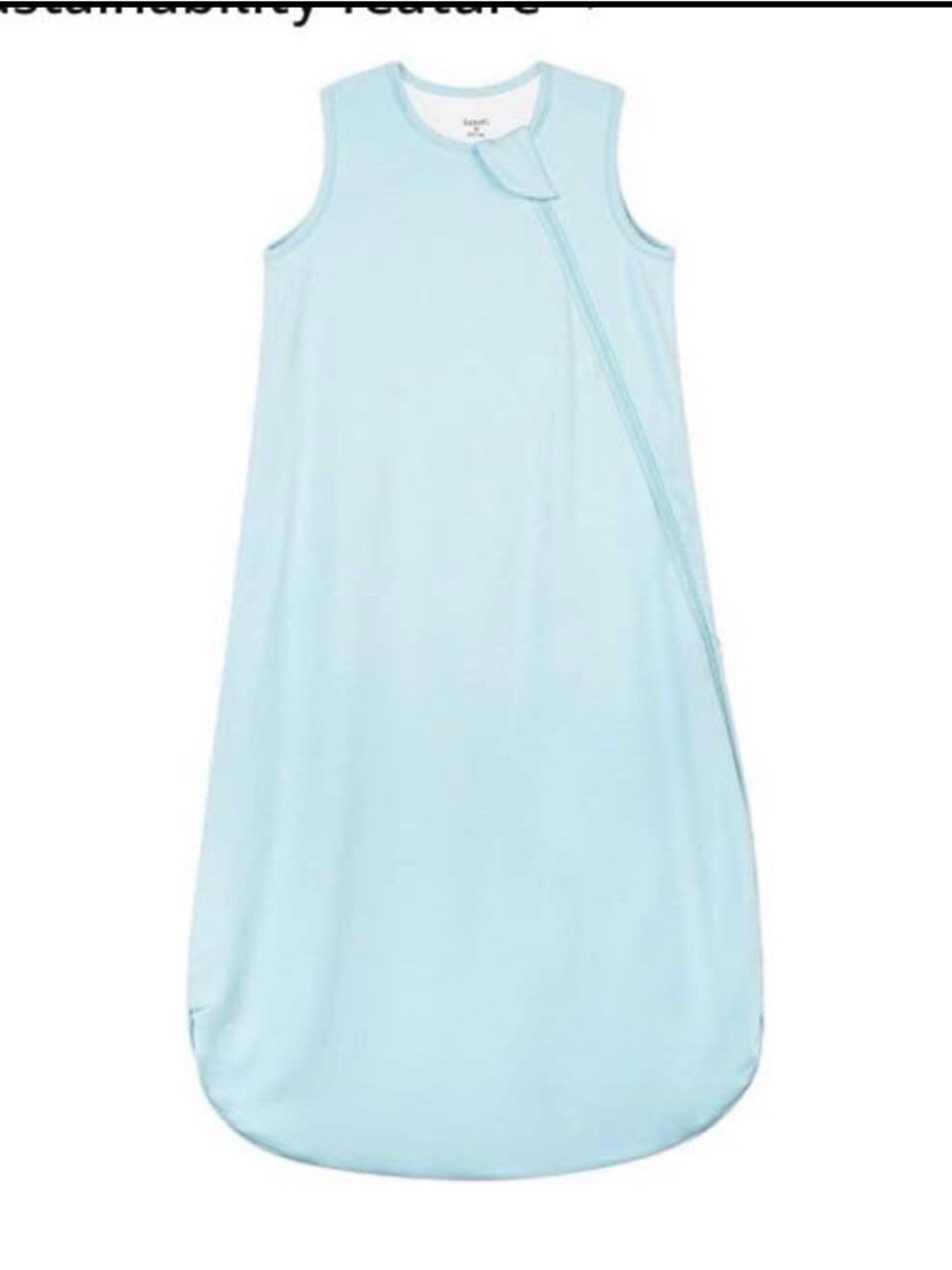 Set of 2 Light Blue Sleep Sack Sleeveless Sleepwear